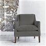 Milan Chair - Walnut Legs - Brera Lino Granite