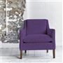 Milan Chair - Walnut Legs - Brera Lino Violet