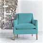 Milan Chair - Beech Legs - Brera Lino Turquoise