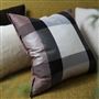 Varanasi Taupe Silk Cushion
