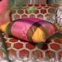 Varanasi Fuchsia Silk Decorative Pillow
