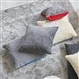 Elliottdale Charcoal & Scarlet Boucle Decorative Pillow 