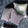 Elliottdale Charcoal & Scarlet Boucle Decorative Pillow 