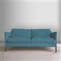 Milan 2.5 Seat Sofa - Walnut Legs - Brera Lino Ocean