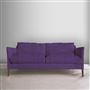 Milan 2.5 Seat Sofa - Walnut Legs - Brera Lino Violet