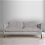 Milan 2.5 Seat Sofa - Walnut Legs - Brera Lino Graphite