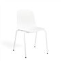 13 Eighty Steel Base Chalk White Shell Chair