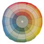 Colour Wheel Multicolour Cushion - Reverse