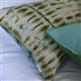 Shibori Emerald Cotton Cushion