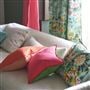 Brera Lino Cerise & Grass Decorative Pillow
