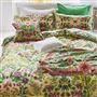 Ikebana Damask Fuchsia Cotton Bed Linen