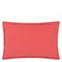 Biella Coral & Rosewood Oxford Pillowcase