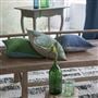Coussin Brera Lino Emerald & Capri Linen 