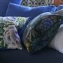 Brocart Decoratif Velours Indigo Decorative Pillow