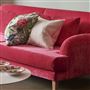 Brera Lino Alabaster & Fuchsia Linen Cushion