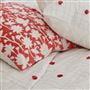 Geranium Tufted Cotton Decorative Pillow