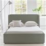 Amalfi Bed -Double - Cassia Velvet - Zinc