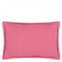 Biella Cerise & Hibiscus Oxford Pillowcase - Reverse