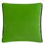 Raku Patchwork Emerald Cushion - Reverse