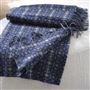 Pembroke Cobalt Merino Wool Throw