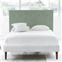 Polka Single Headboard - Self Buttons - Brera Lino Jade