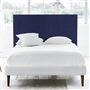 Polka King Headboard - Self Buttons - Brera Lino Ultra Marine