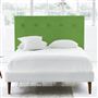 Polka King Headboard - Self Buttons - Cassia Grass