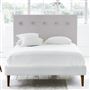 Polka Single Headboard - Self Buttons - Brera Lino Platinum