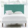 Polka Double Headboard - Self Buttons - Cassia Ocean