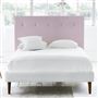 Polka King Headboard - Self Buttons - Brera Lino Pale Rose