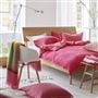 Biella Cerise & Hibiscus Linen Bed Linen