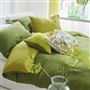 Biella Olive & Lime Linen Bed Linen