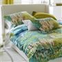 Foret Impressionniste Celadon Cotton Bed Linen