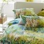 Foret Impressionniste Celadon Cotton Bed Linen