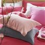 Biella Cerise & Hibiscus Linen Bed Linen