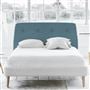 Cosmo Double Headboard - Self Buttons - Brera Lino Ocean