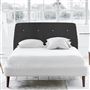 Cosmo Superking Headboard - White Buttons - Brera Lino Espresso