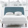 Cosmo Superking Headboard - White Buttons - Brera Lino Ocean