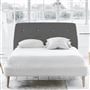 Cosmo Superking Headboard - White Buttons - Rothesay Zinc