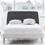 Cosmo Superking Headboard - White Buttons - Rothesay Smoke