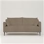 Positano 2.5 seater - Matt Black Legs - Brera Lino Cocoa