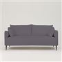 Positano 2.5 seater - Matt Black Legs - Brera Lino Slate