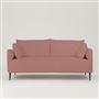 Positano 2.5 seater - Matt Black Legs - Tarazona Rose