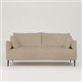 Positano 2.5 seater - Matt Black Legs - Tarazona Natural 