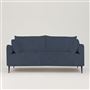 Positano 2.5 seater - Matt Black Legs - Tortona Indigo