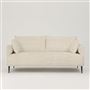 Positano 3 seater - Matt Black Legs - Brera Lino Natural 