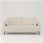 Positano 2.5 seater - Matt Black Legs - Aria Chalk