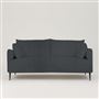 Positano 3 seater - Matt Black Legs - Brera Lino Dusk