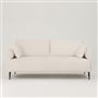 Positano 2.5 seater - Matt Black Legs - Tortona Chalk