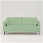 Positano 3 seater - Matt Black Legs - Brera Lino Pale Jade